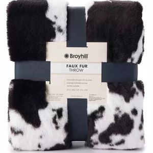This is a soft plush throw blanket cow print (I also have cheeta print)